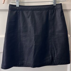 A&F Vegan Leather Mini Skirt